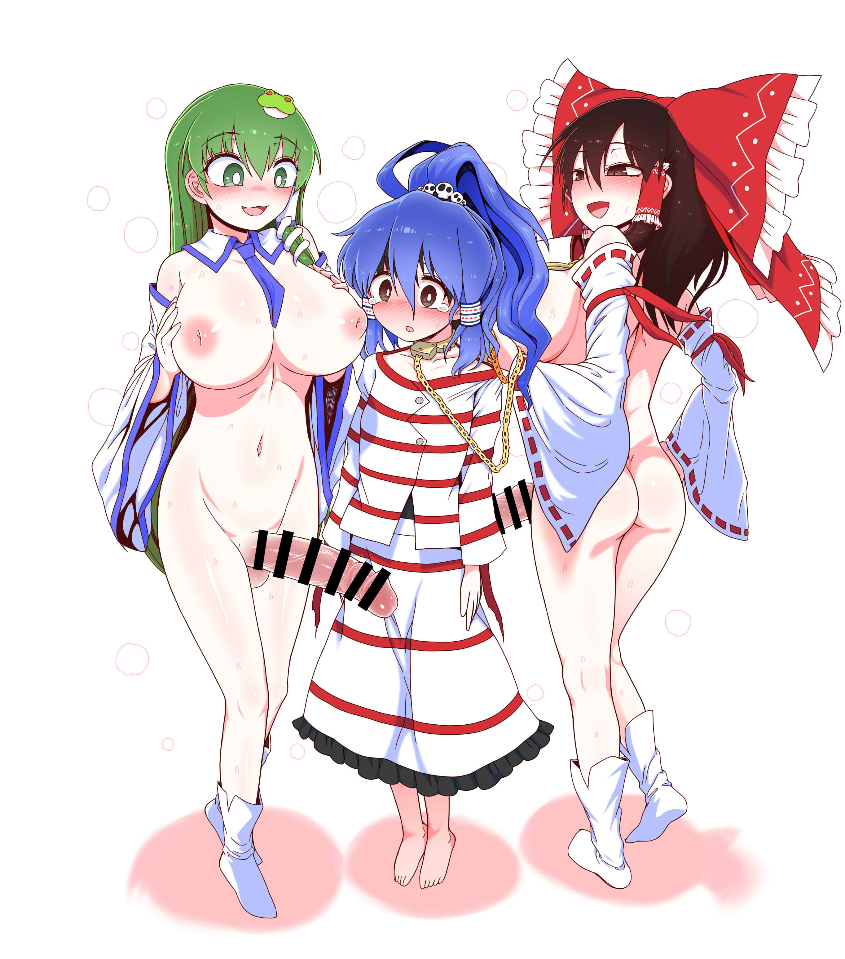 [やし屋 (YASSY)] W巫女のモブ少年破壊EX (東方Project) [ 48