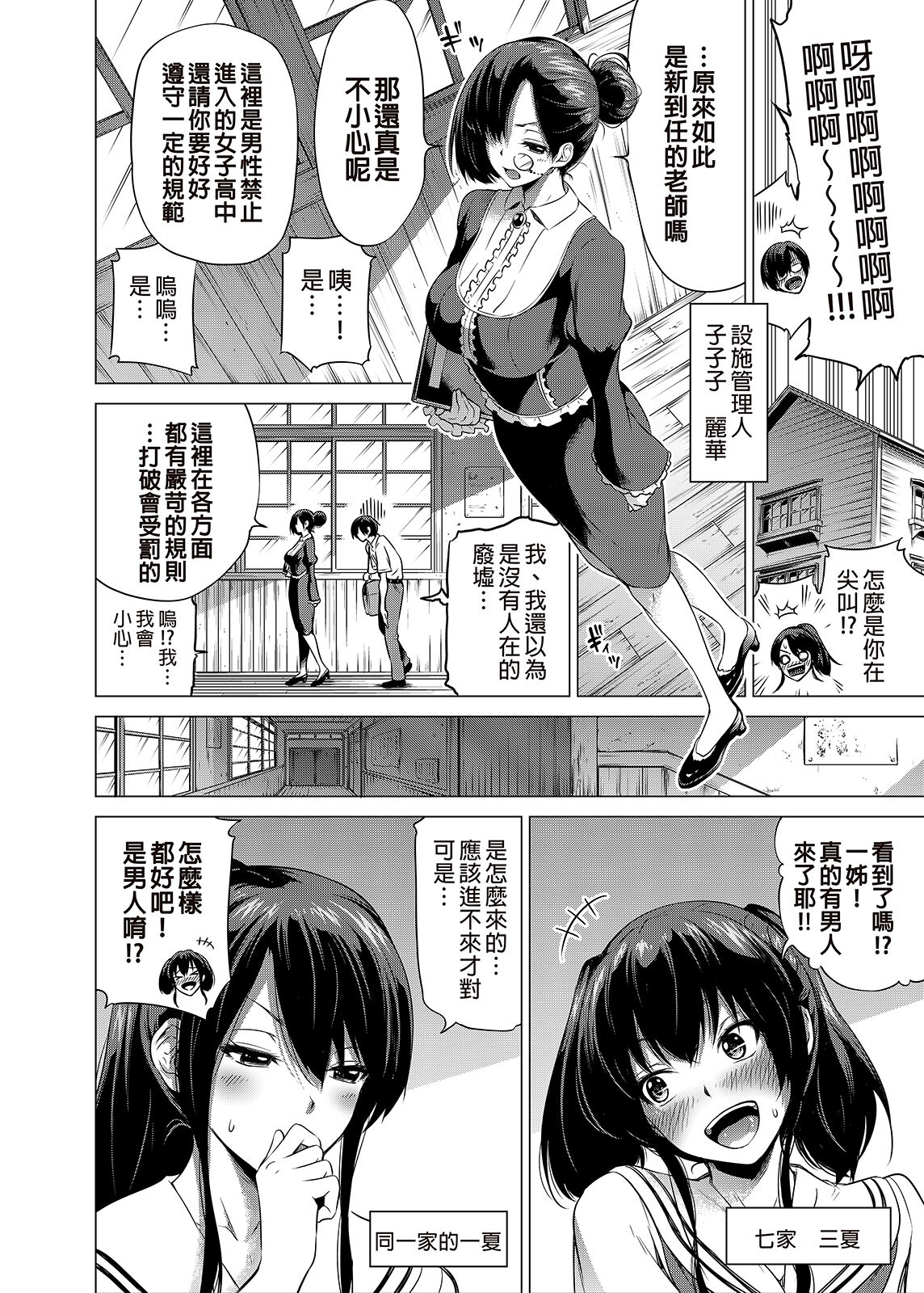 [日本漫画] 七夏の楽園1～田舎の学校で美少女ハーレム♡～皆で恋人ごっこ編 单本,女教师,巨乳大奶,眼镜#[66P]-9