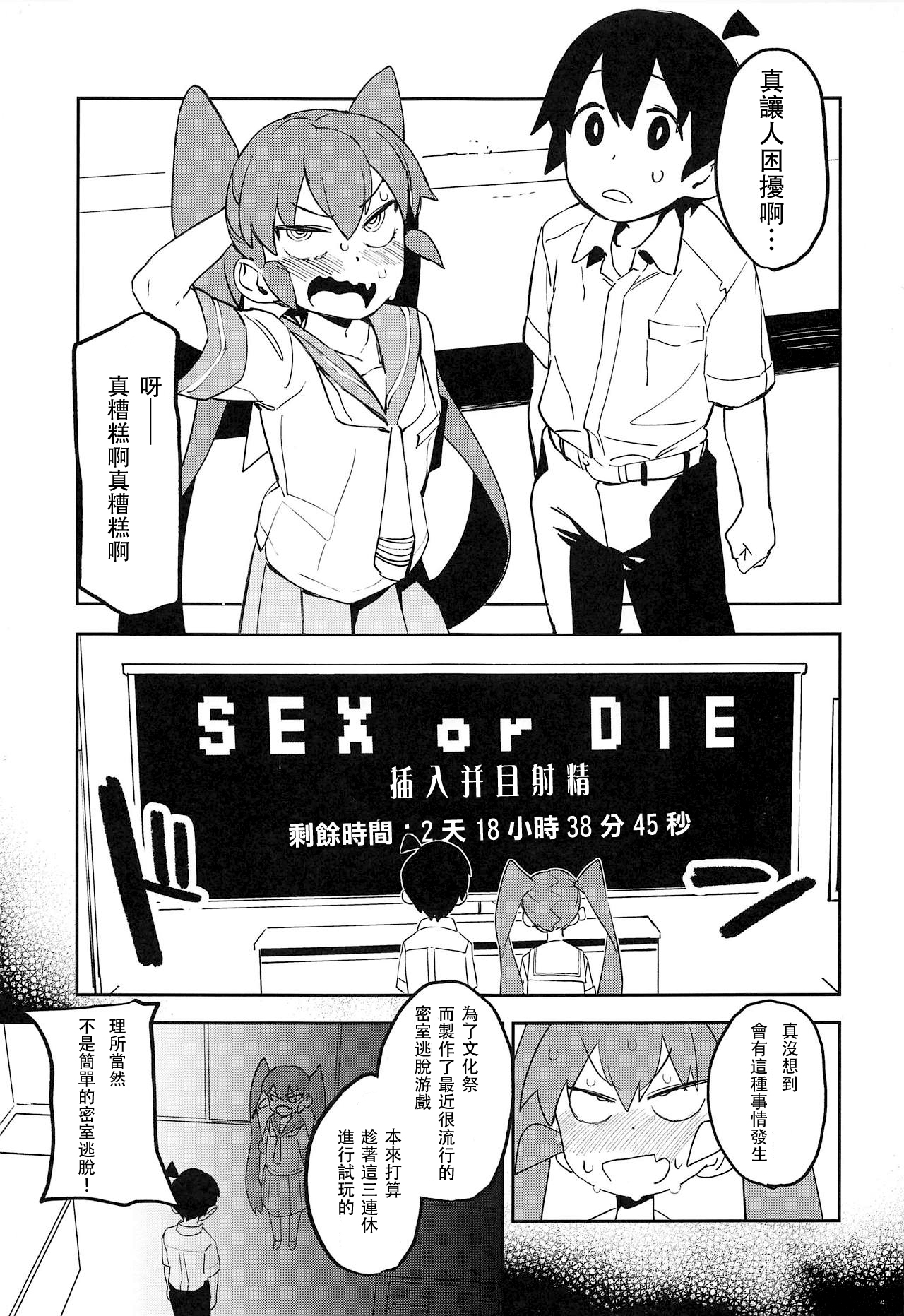[日本漫画] (COMIC1☆15) [Camrism (Kito Sakeru)] Ueno-san wa Iresasetai! 丨上野想讓我插個爽！(Ueno-san wa Bukiyou)  单本,单女,马尾辫#[21P]-2