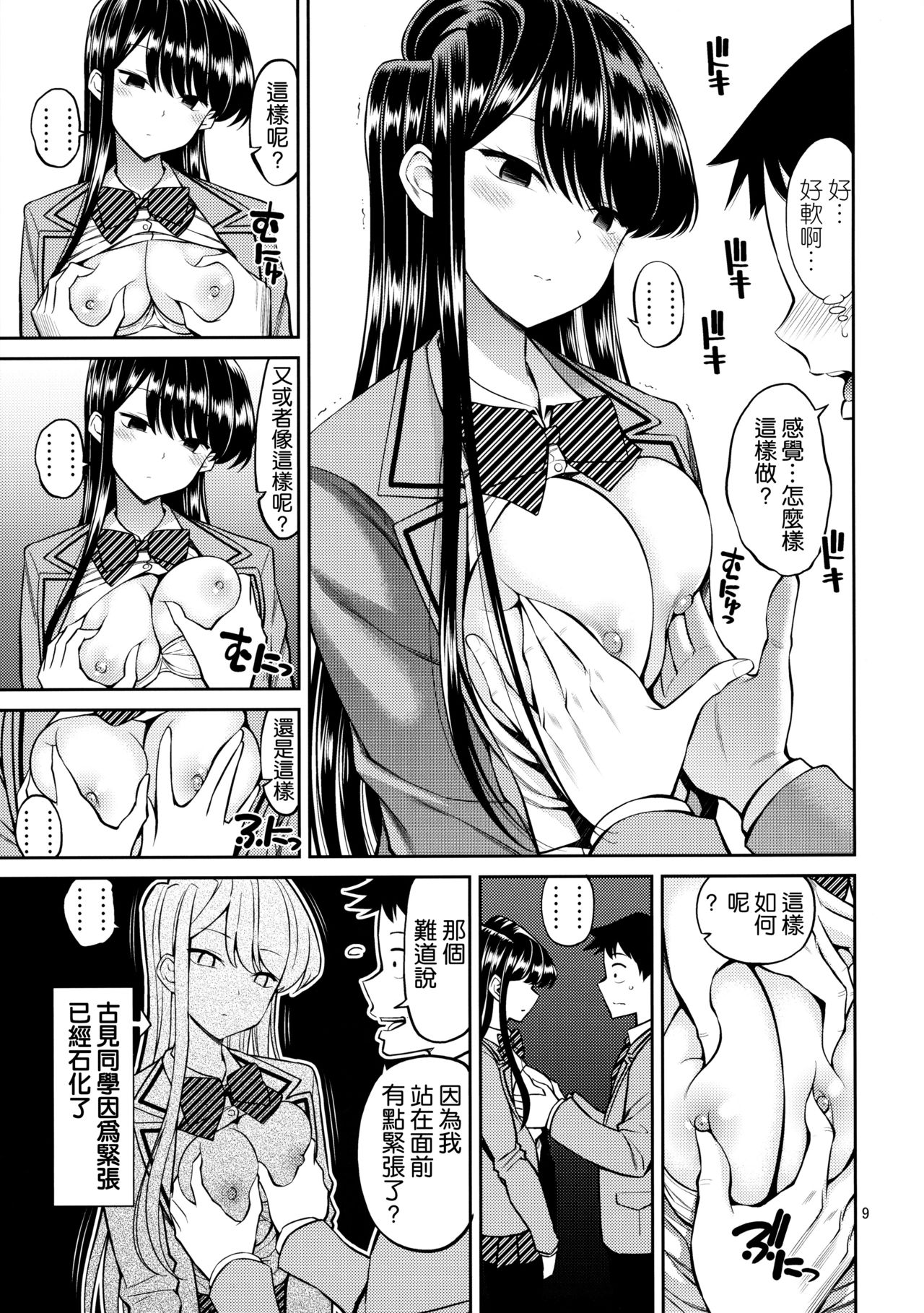 [日本漫画] [Popochichi (Yahiro Pochi)] Komi-san wa, Binkan desu. (Komi-san wa, Komyushou desu.)   单本,单女,女学生制服,连裤袜,单男#[22P]-8