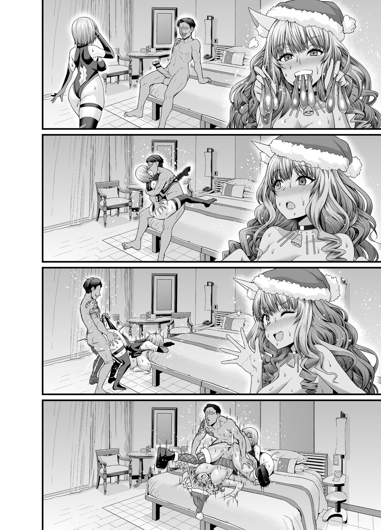 [日本漫画] [Ankoman] Santa Suzuka gozen, sefure to no hamedori jikkyō (Fate/Grand Order) [Chinese]  单本,巨乳大奶,NTR,兽耳,丝袜#[8P]-7