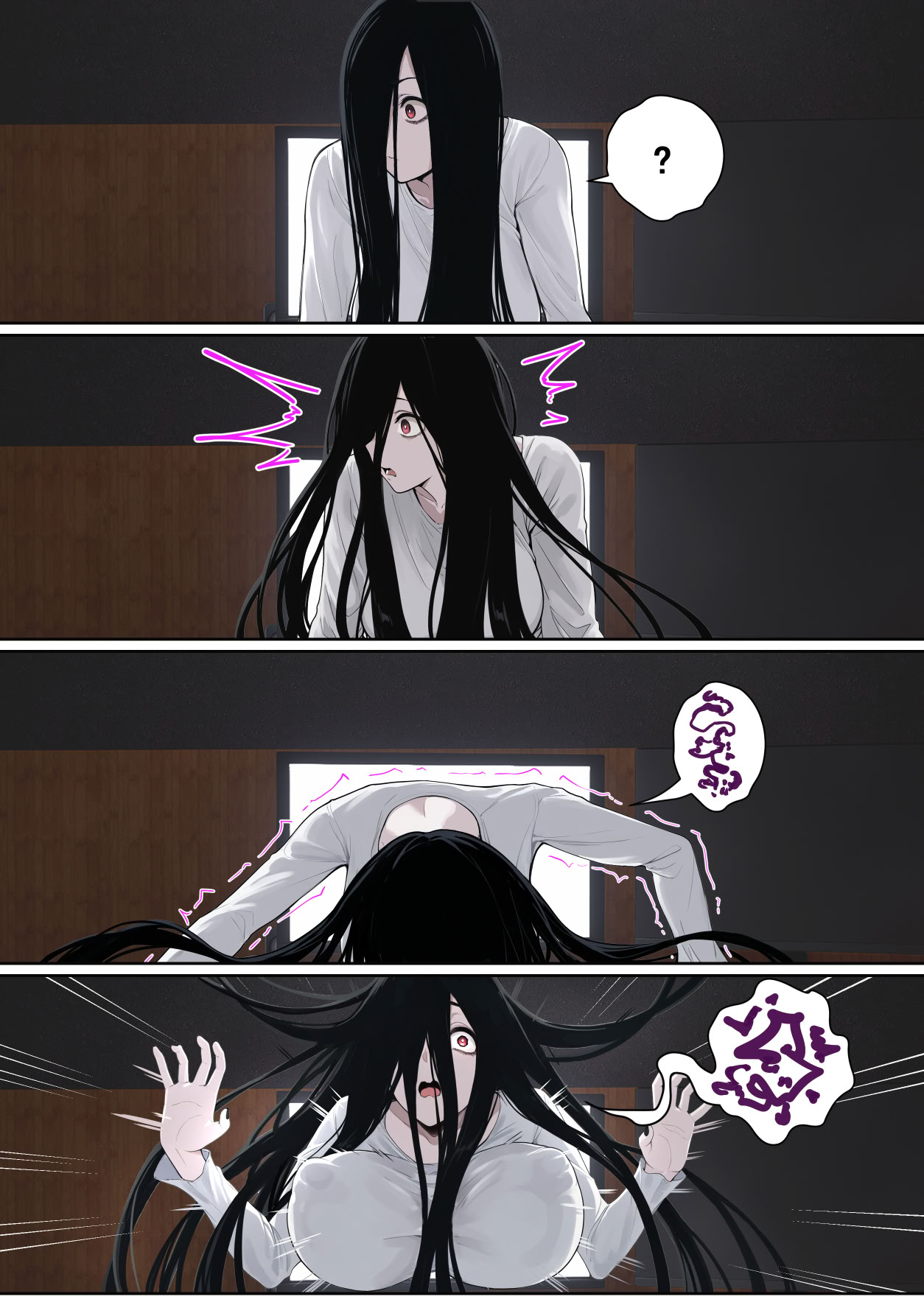 [日本漫画] [pz-x] 關於貞子卡在電腦屏幕這件①~② 单本,调教,巨乳大奶,单女,内衣#[37P]-12