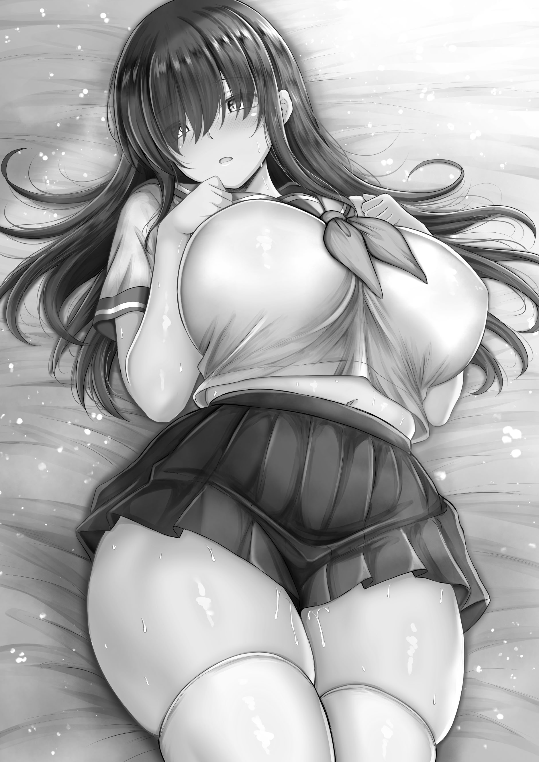 [日本漫画] [水面月 (カンナ)] 交尾★日記〜無口なあの子はムチムチな僕の彼女〜｜交尾★日記〜沉默寡言的她是我的豐滿女友〜 [中国翻訳] 单本,高潮潮吹,调教,巨乳大奶,女学生制服,单男,内射中出,丝袜#[48P]-47