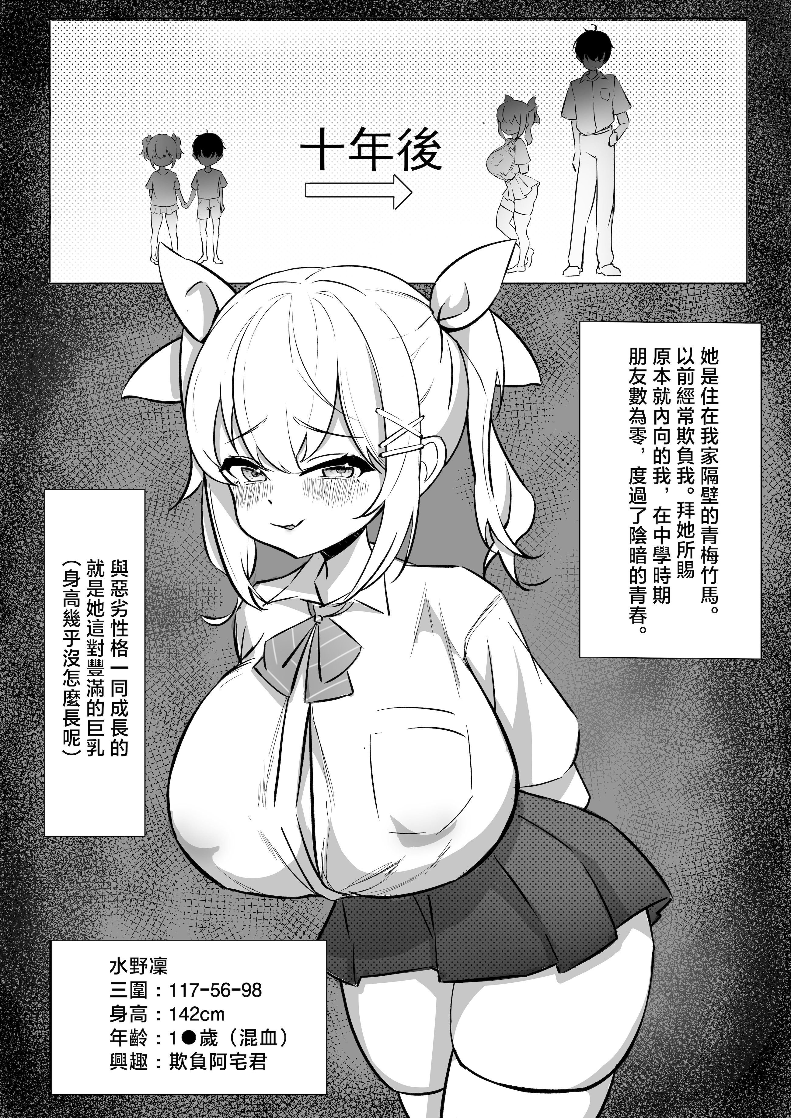 [日本漫画] [Anission (renard-poire)] 傲慢雌豚の金髪巨乳メス〇〇#゜J●の凛,調教編 [中国翻訳] 单本,巨乳大奶,女学生,内射中出#[24P]-3
