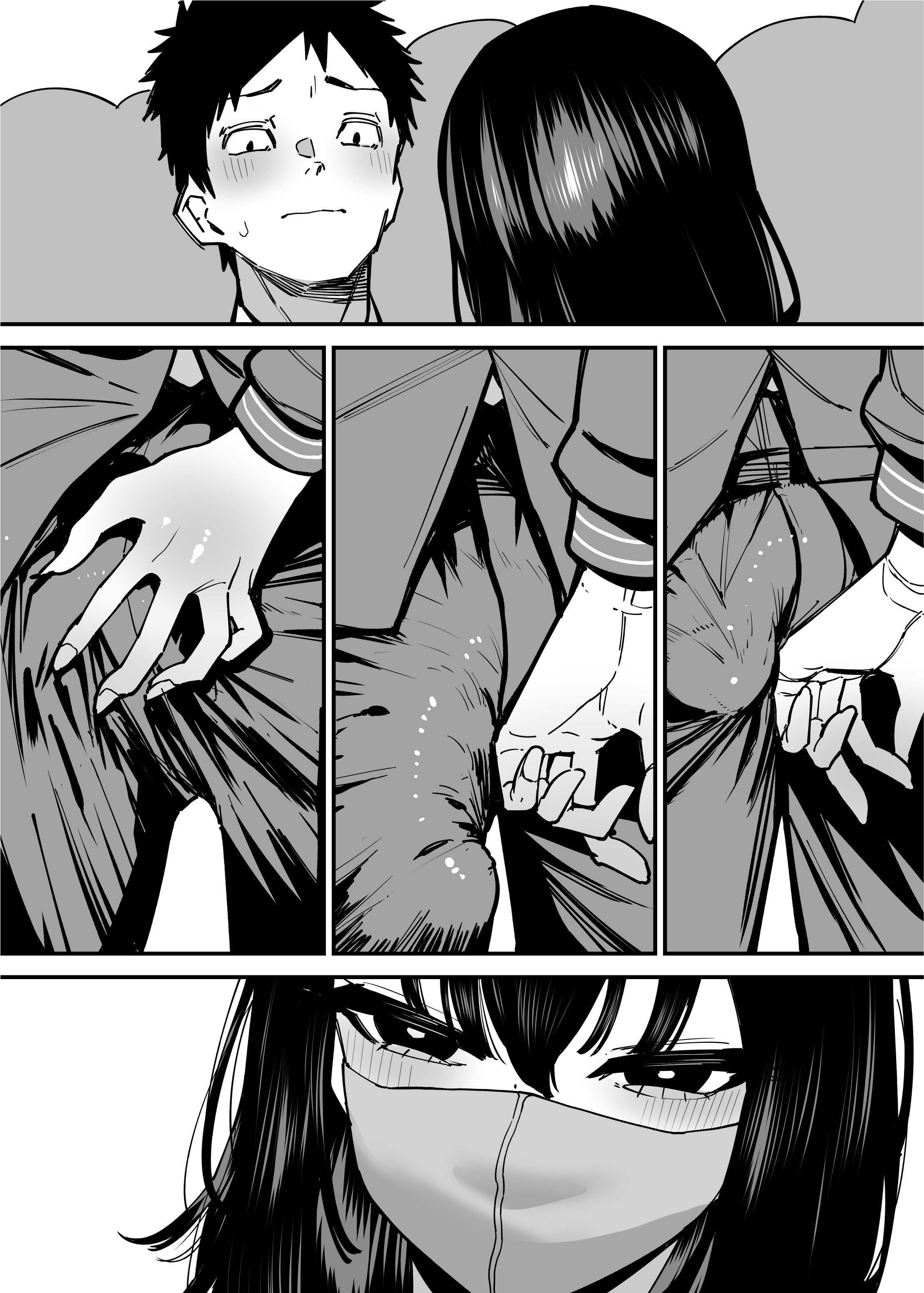 [日本漫画] [田貸魔] 毎朝通勤電車で痴女に狙われています。｜每天早上都在通勤電車被癡女盯上 [ペンギン堂] 单本,巨乳大奶,露出,青年,大阴茎#[35P]-32
