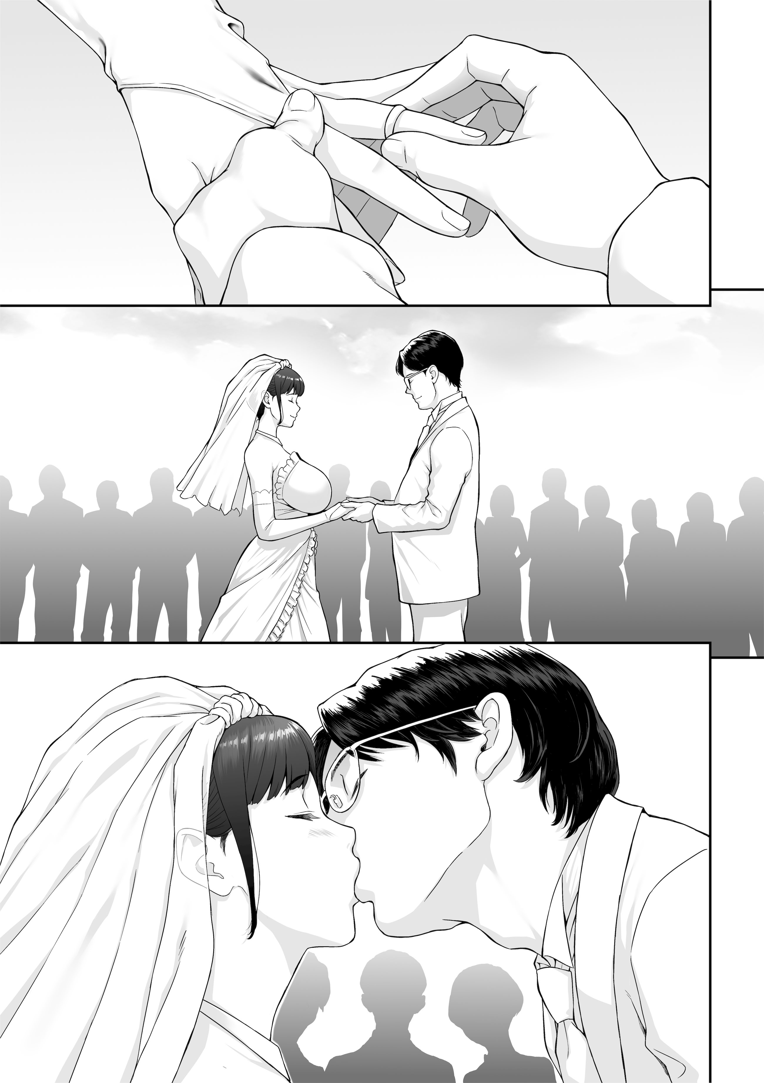 [日本漫画] [ぶた小屋] Happy Wedding （ハッピーウエディング）巨根に堕とされ背徳の快感に抗えなくなった新妻の秘密 单本,熟女人妻,巨乳大奶,露出#[60P]-3