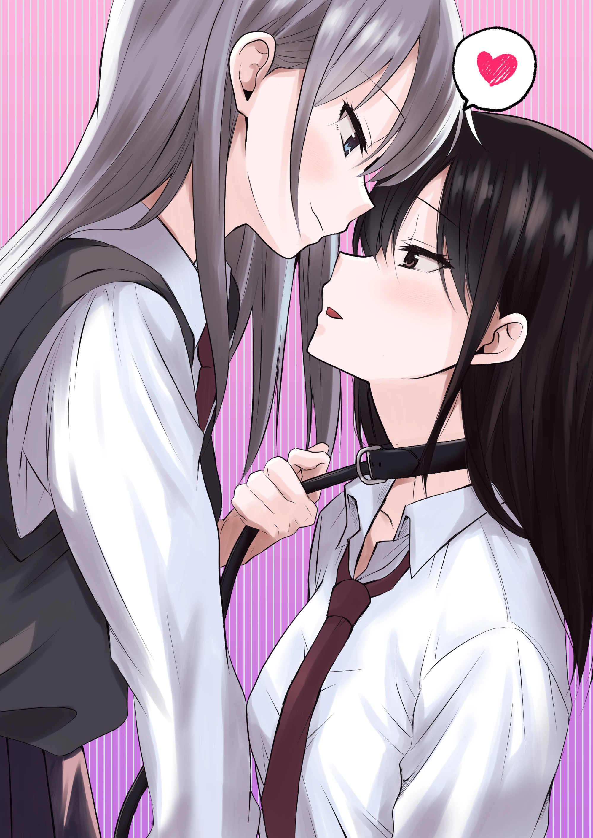 [日本漫画] [とうきび畑でつかまえて (とうきび)] カノジョと先輩の秘密の主従関係｜她和學姐的秘密主僕關係 单本,女同百合,黑丝丝袜,女学生制服,乳交,制服,丝袜#[19P]-19