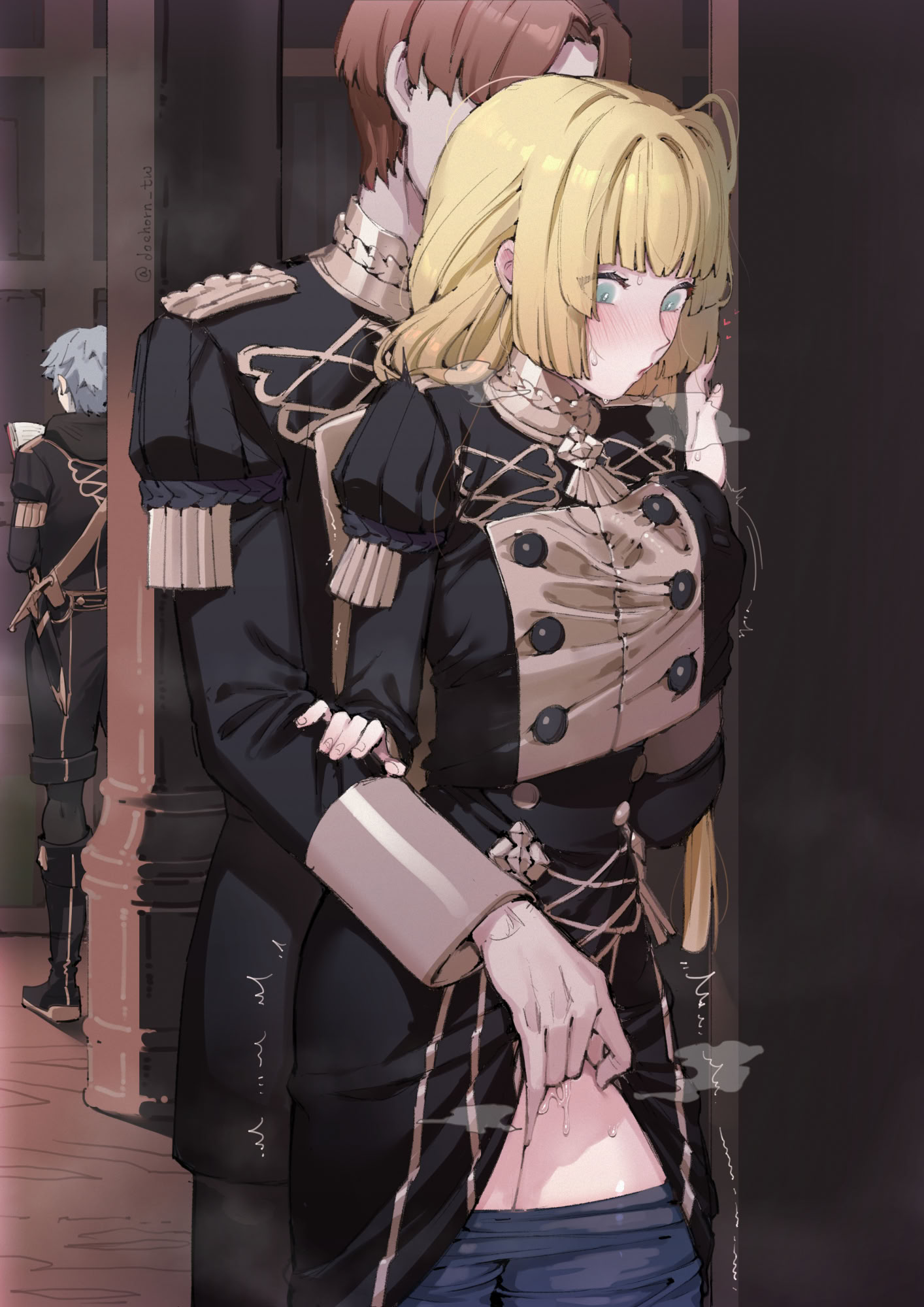 [日本漫画] [DoeHorn_☺] Ingrid (Fire Emblem： Three Houses) 单本,黑丝丝袜,巨乳大奶,内射中出#[14P]-1