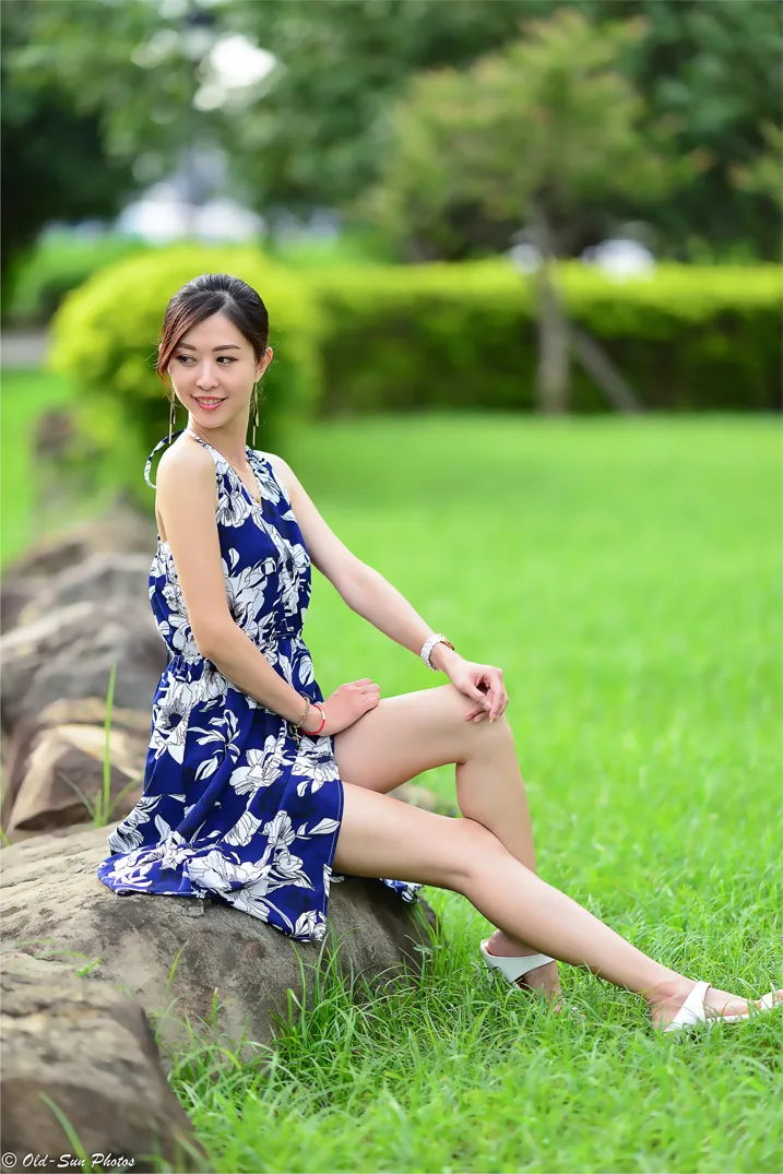 NO.196 赵婷婷 连衣裙凉高美腿