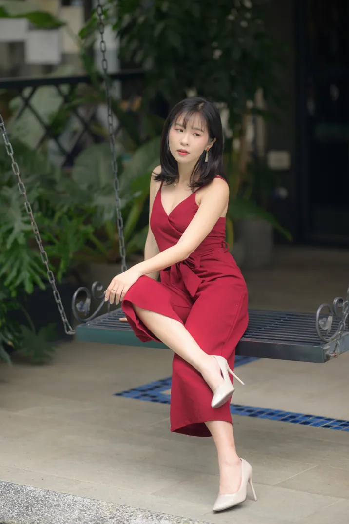 [爱美足] NO.217 YoYo 气质连衣长裤高跟 街拍#[105P]-5