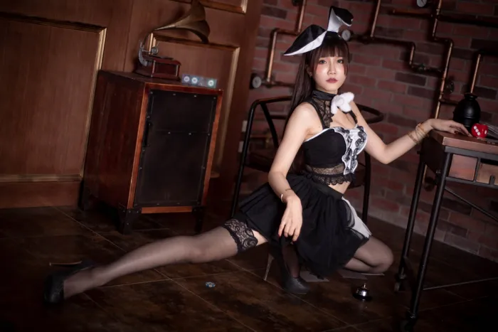 [Mzsock] NO.079 Qiao Qiaoer bunny girl high heels beautiful legs outdoor shot street photography#[48P]-5