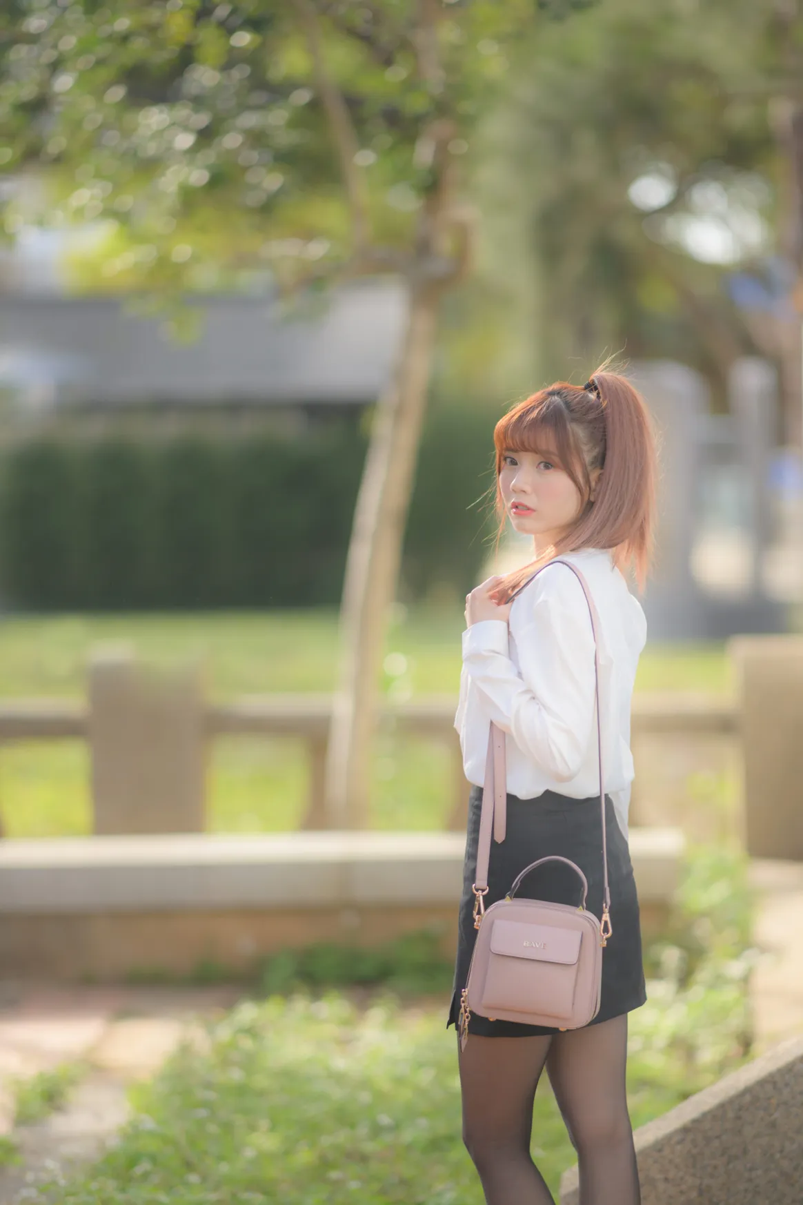 [Mzsock] NO.237 OL black silk uniform high heels street photography#[105P]-4