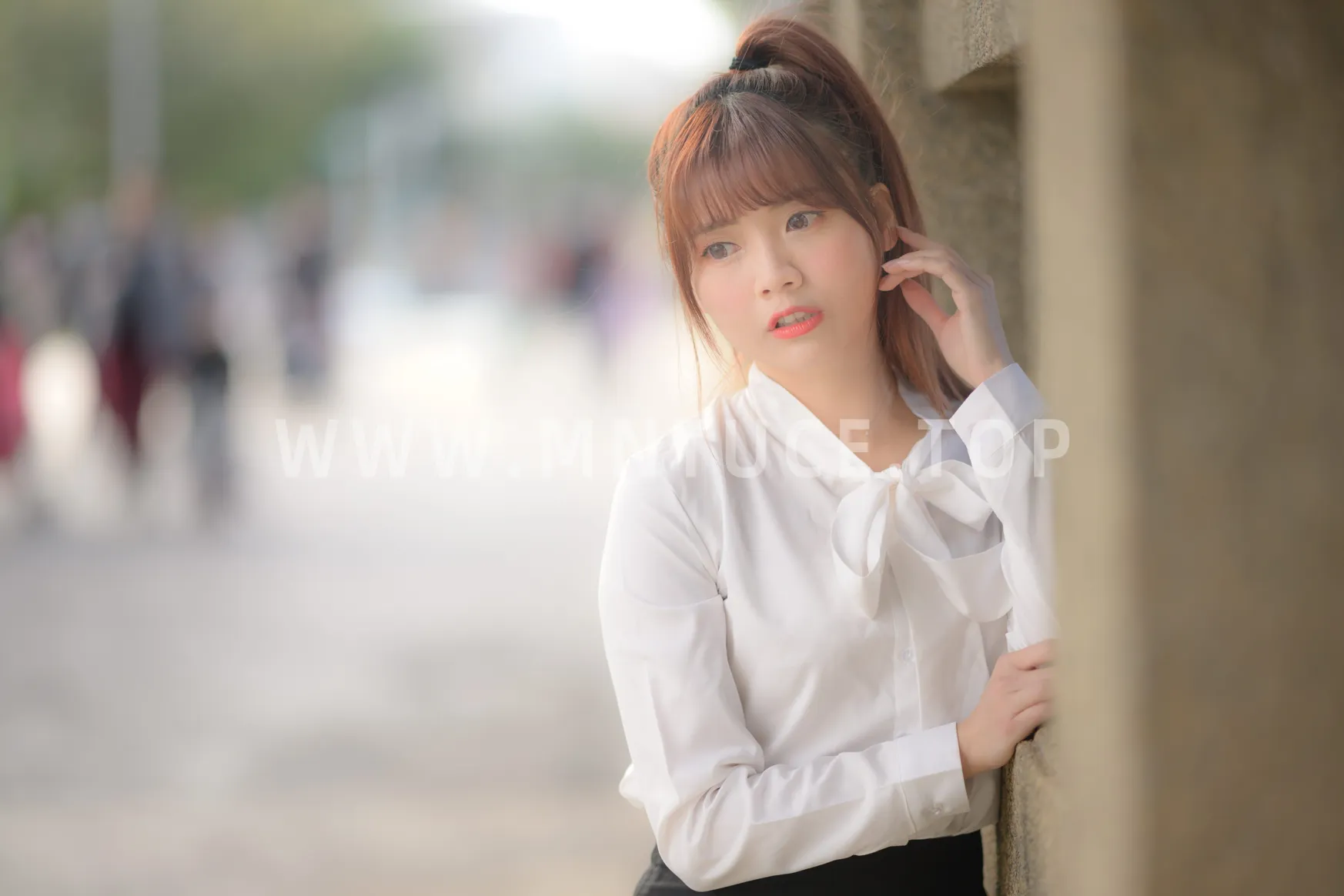 [Mzsock] NO.237 OL black silk uniform high heels street photography#[105P]-5