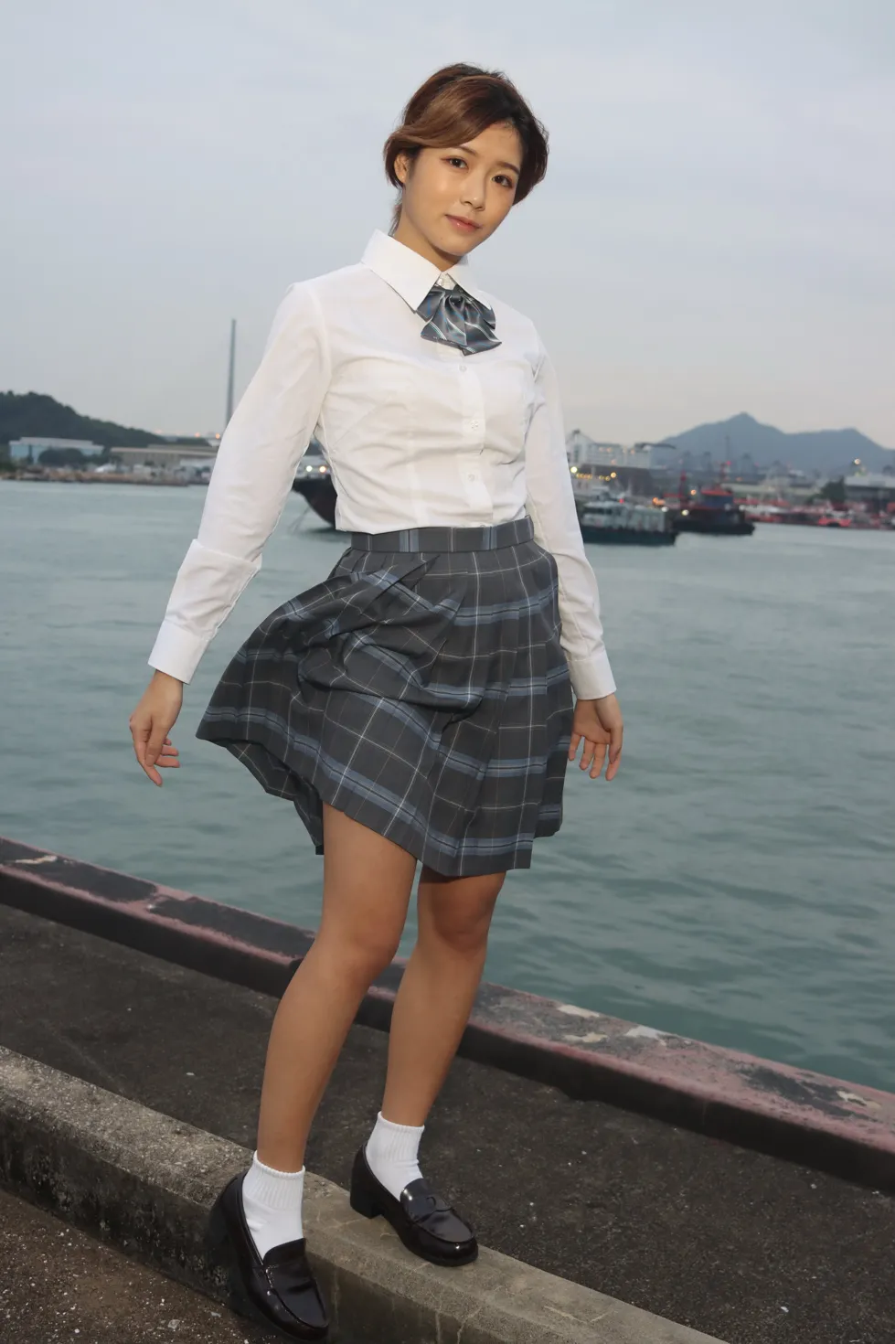 [Mzsock] NO.144 Kandi student uniform beautiful legs street photography#[105P]-8