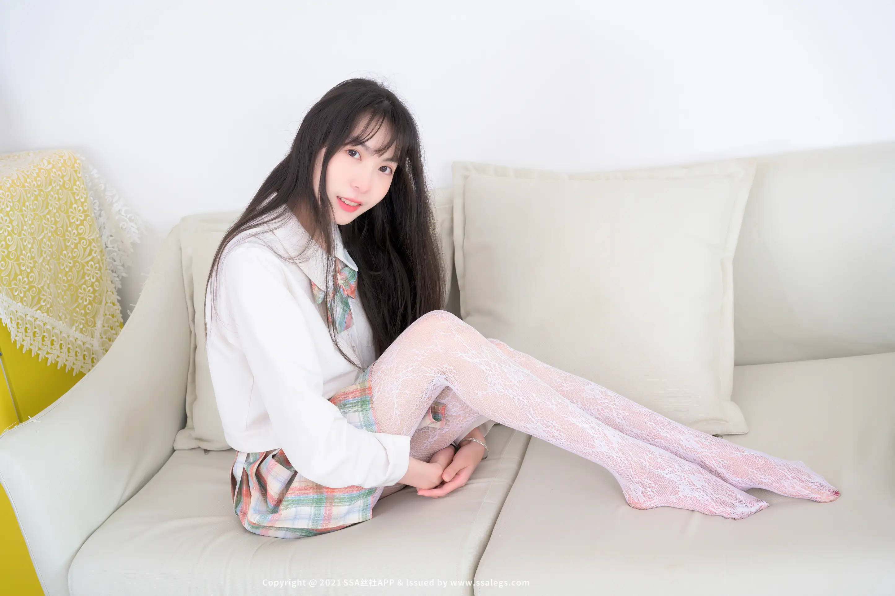 [爱美足] NO.677 腿模团团的白色网袜(下) 丝社#[109P]-5