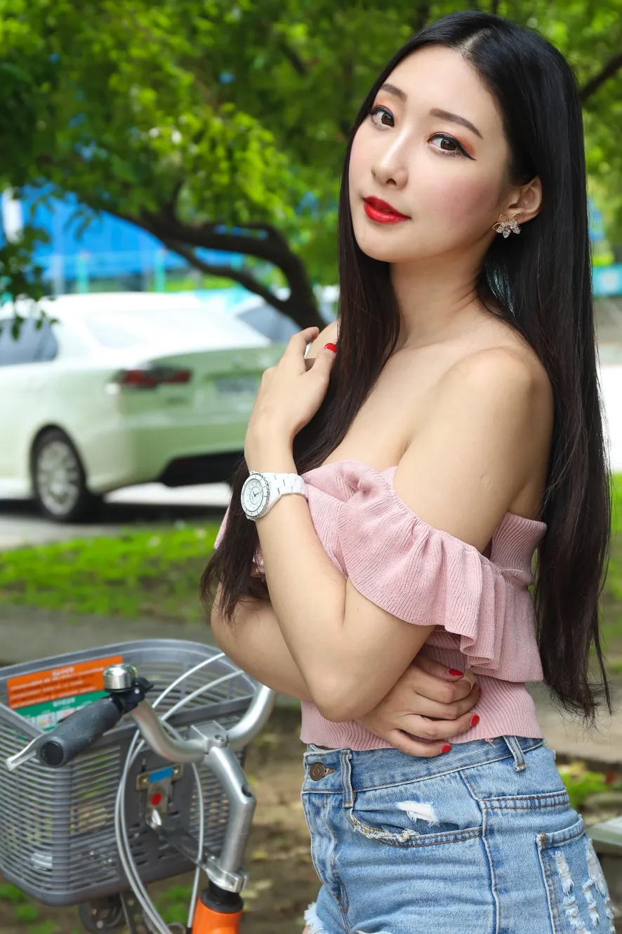 [爱美足] NO.133 吴采婕 牛仔短裤高跟美腿 街拍#[54P]-4