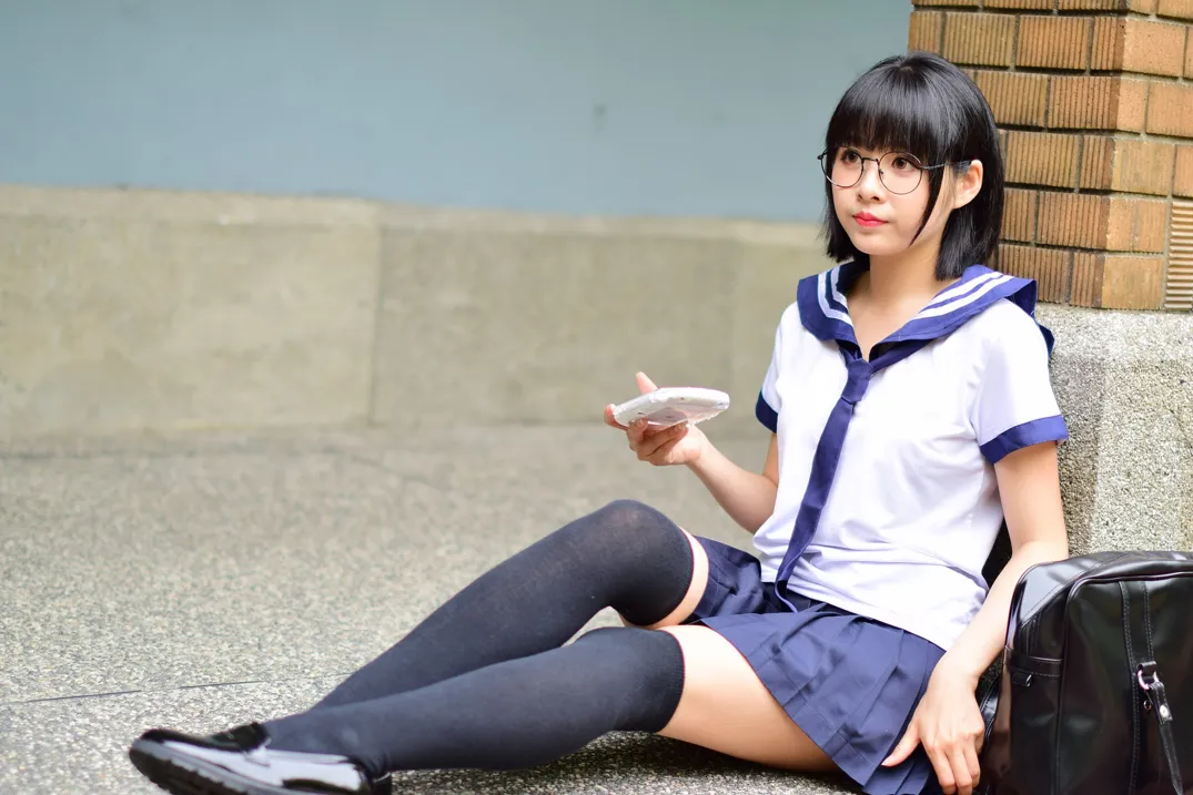 [爱美足] NO.171 海琳 学生制服 街拍#[73P]-1