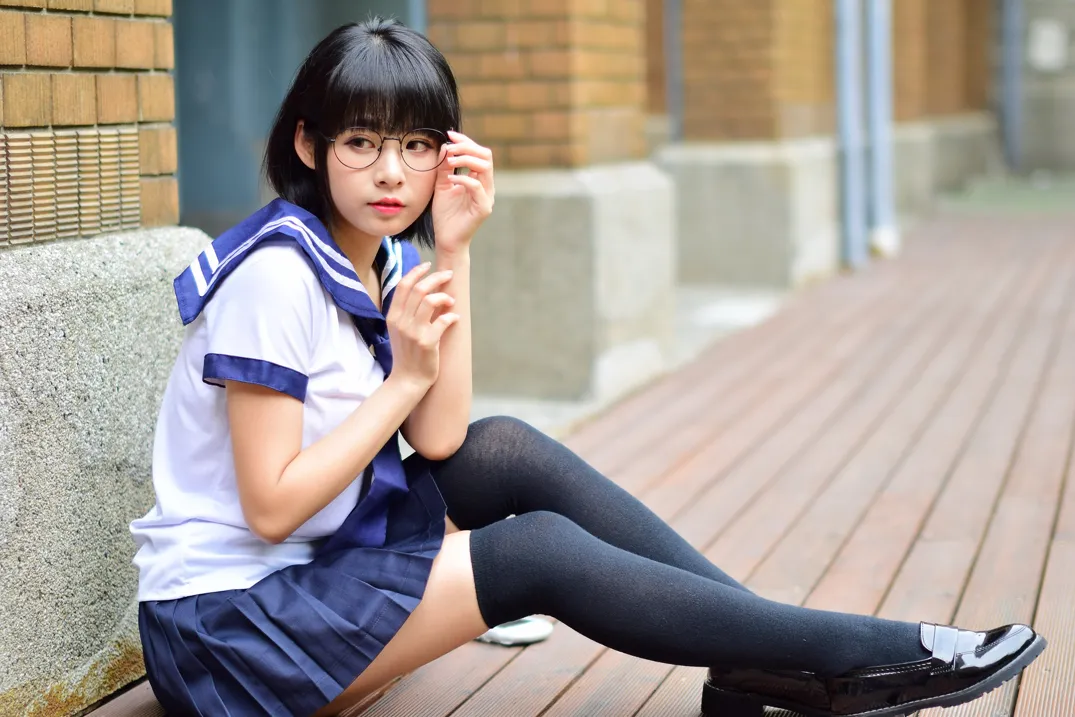 [爱美足] NO.171 海琳 学生制服 街拍#[73P]-2