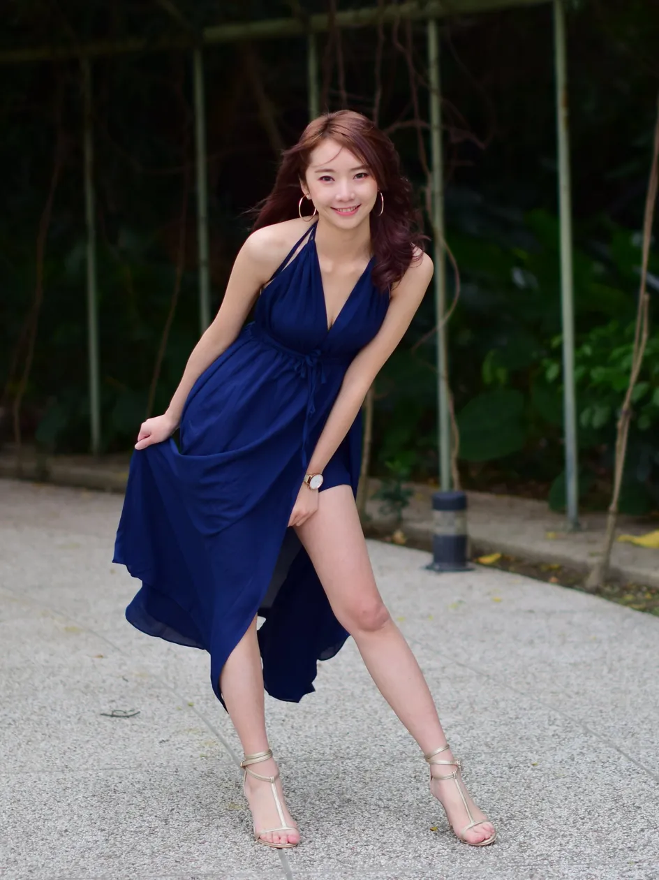[Mzsock] NO.178 Youbao long skirt with high slits and high legs street photography#[105P]-9