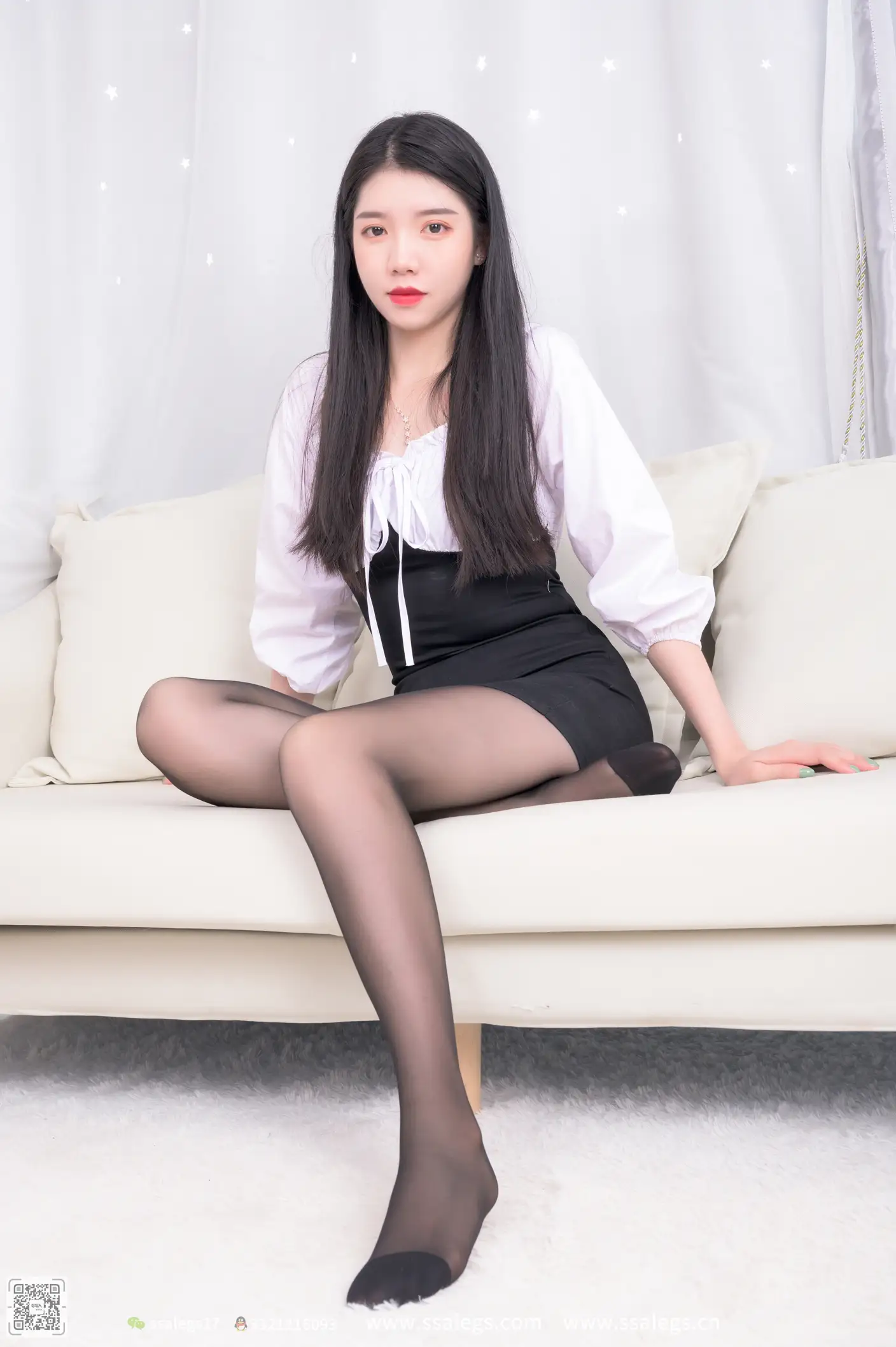 [爱美足] NO.517 秋秋 黑丝写真（下) 丝社#[122P]-37
