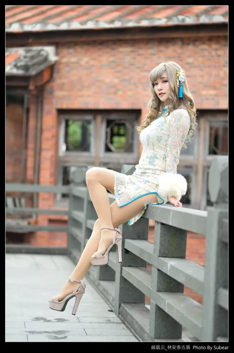[Mzsock] NO.069 Xue Kaiyun, Lin Antai’s ancient house, high heels and beautiful legs, outdoor shot street photography#[76P]-7
