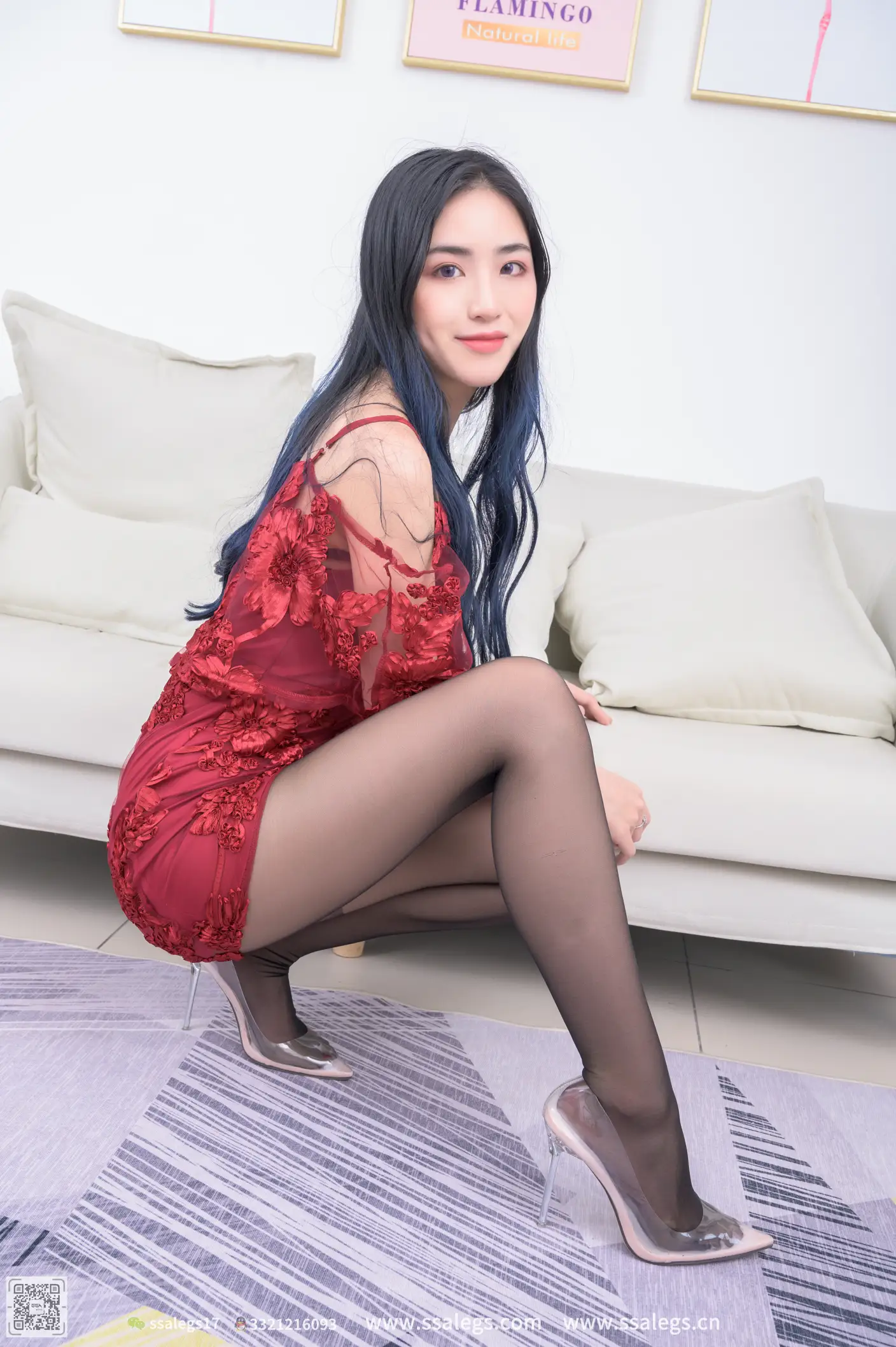 [爱美足] NO.523 茵茵 黑丝写真（上) 丝社#[127P]-4