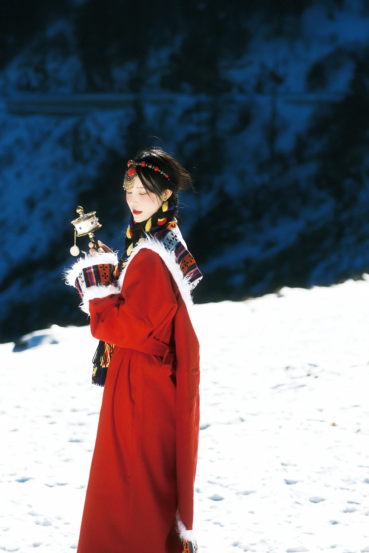 [艺图语] 2023.01.01 Vol.2814 – 我离不开神山，你带一支格桑花走吧 小霜#[22P]-6