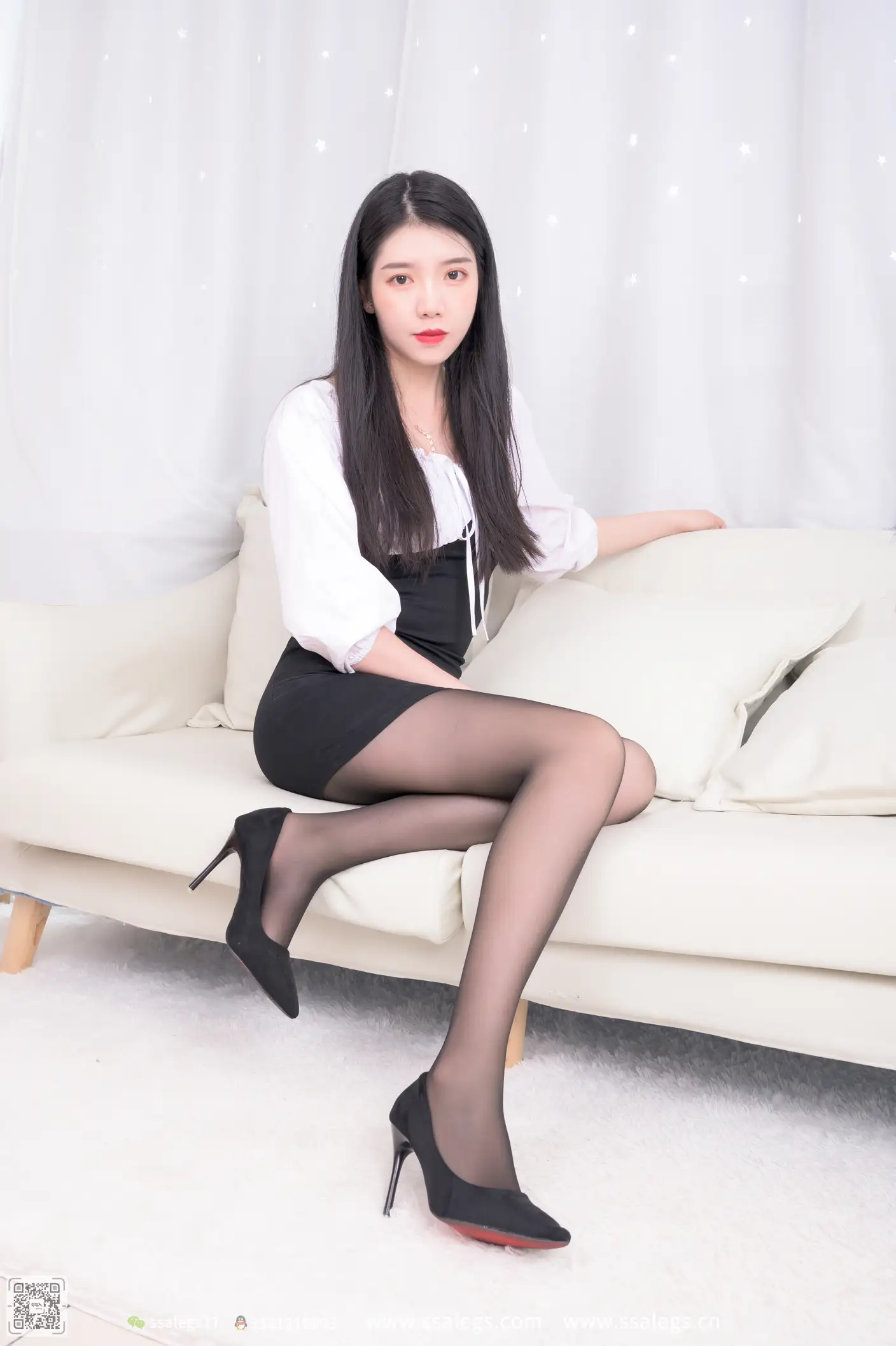 [爱美足] NO.516 秋秋 黑丝写真（上) 丝社#[122P]-3