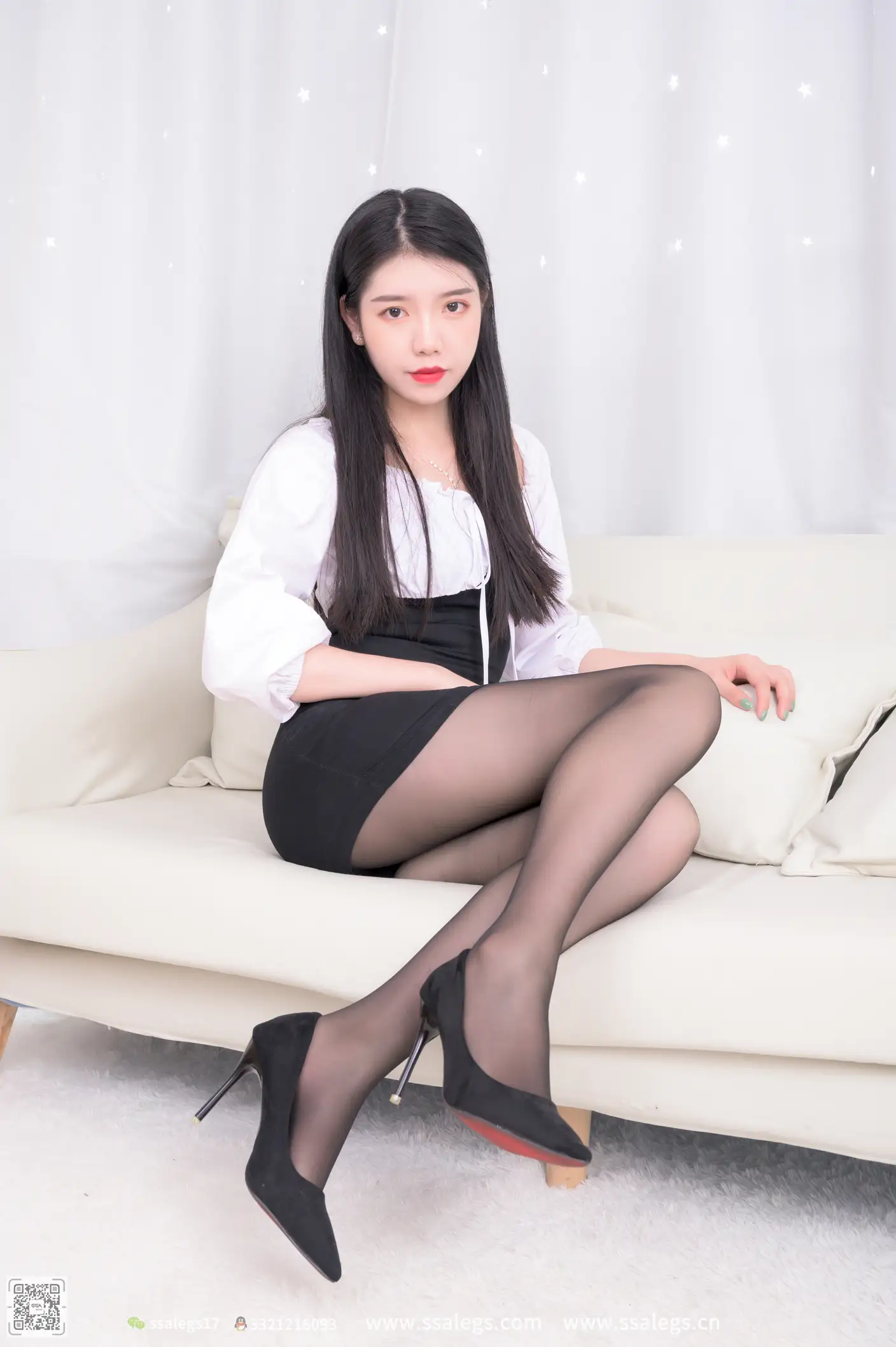 [爱美足] NO.516 秋秋 黑丝写真（上) 丝社#[122P]-7