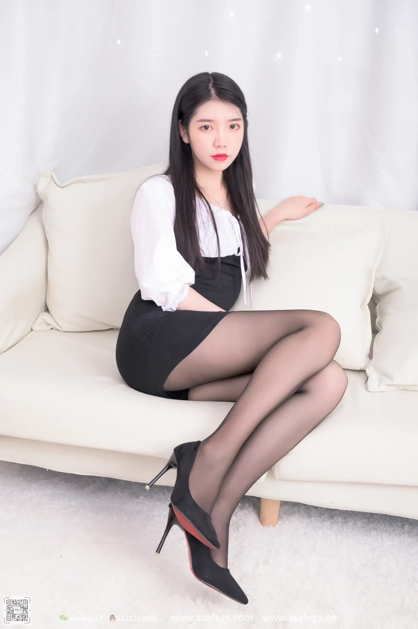 [爱美足] NO.516 秋秋 黑丝写真（上) 丝社#[122P]-10