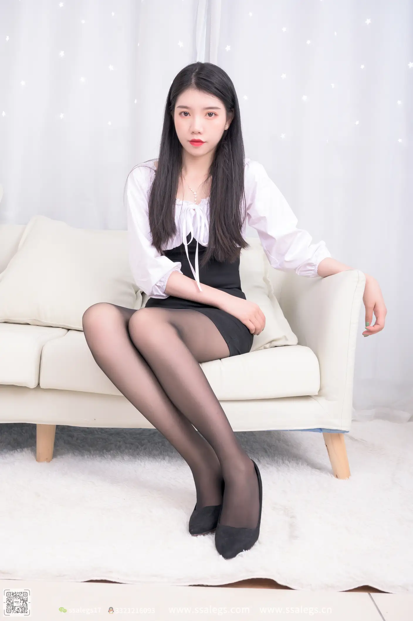 [爱美足] NO.516 秋秋 黑丝写真（上) 丝社#[122P]-2