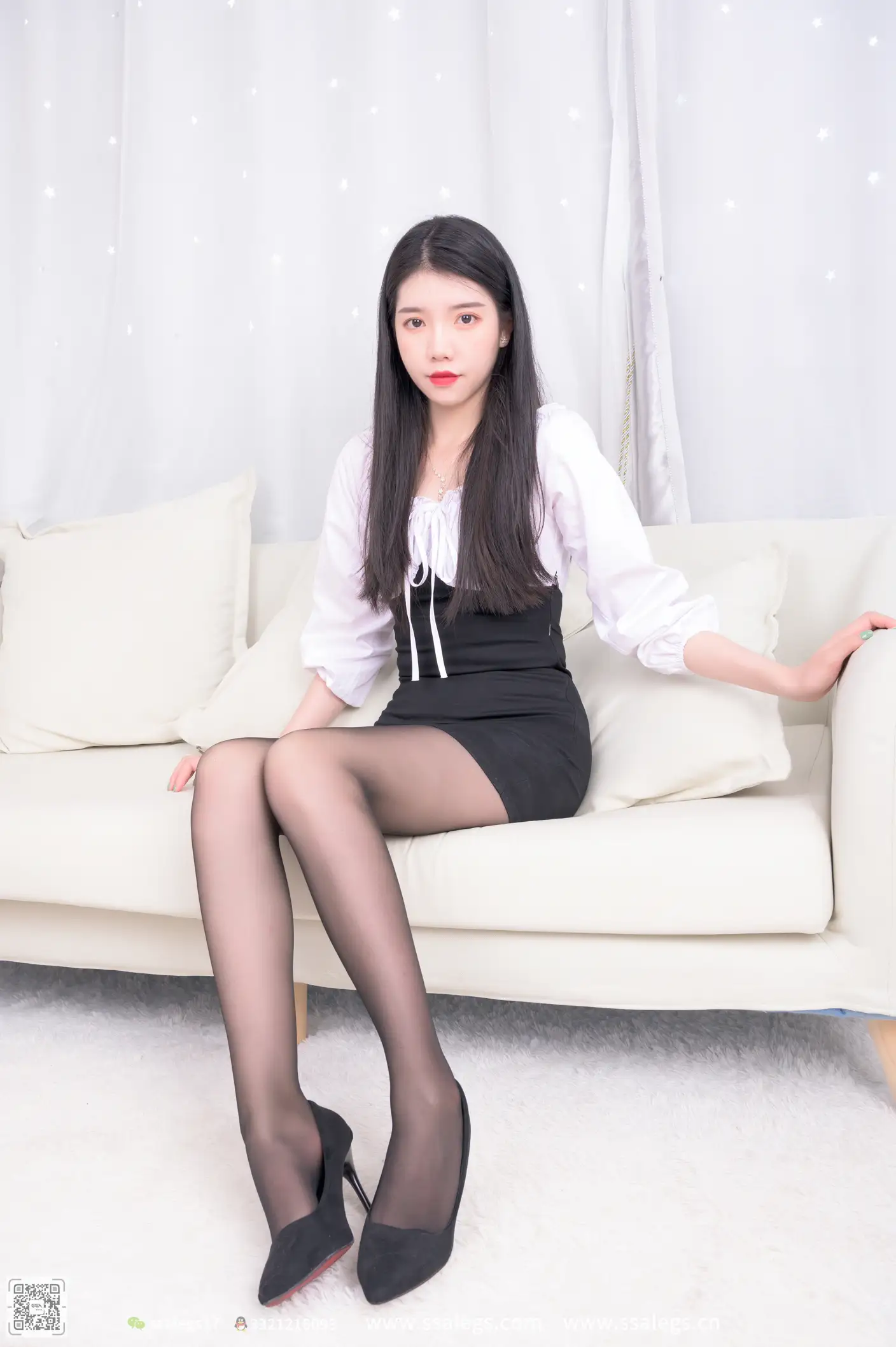 [爱美足] NO.516 秋秋 黑丝写真（上) 丝社#[122P]-8
