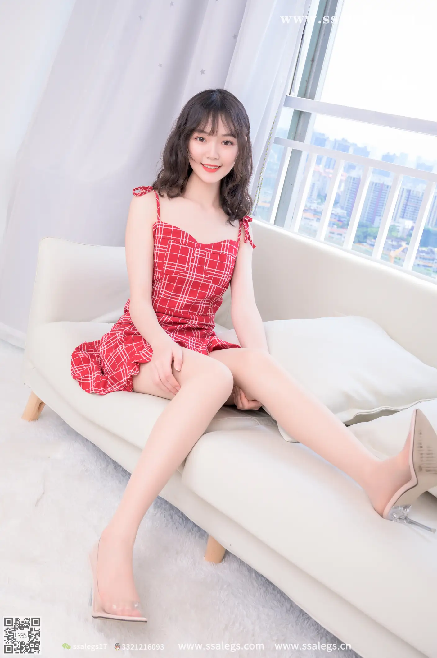 [爱美足] NO.415 阳阳我的红格子短裙(上) 丝社#[112P]-4