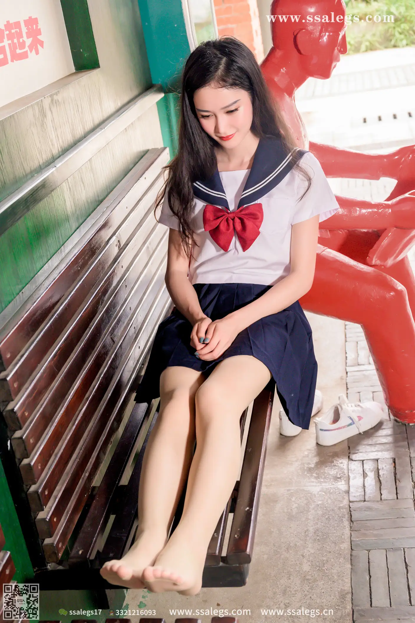 [爱美足] NO.422 漫漫白色jk制服肉丝写真(下) 丝社#[124P]-8