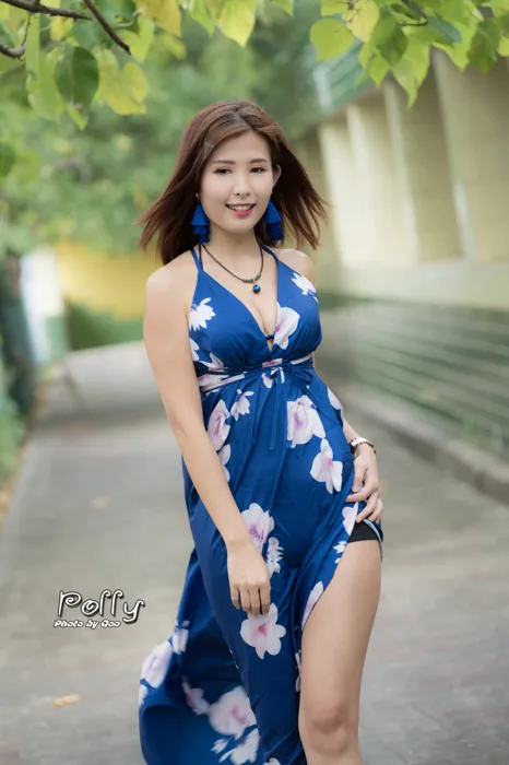 [爱美足] NO.052 Polly 高衩長裙 高跟美腿旅拍 街拍#[60P]-6