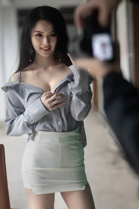 [爱美足] NO.062  杨宓凌 包臀裙更显性感 街拍#[100P]-6