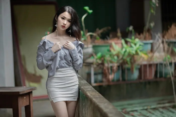 [爱美足] NO.062  杨宓凌 包臀裙更显性感 街拍#[100P]-6