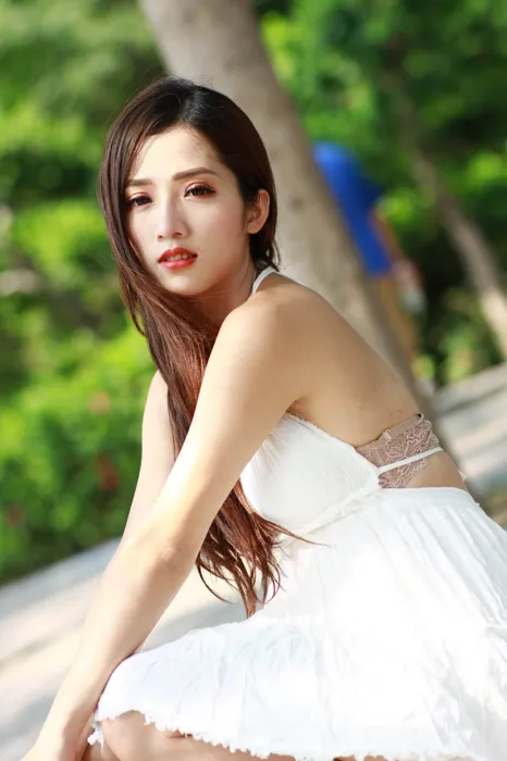 [爱美足] NO.039 Go Go 白色小禮服 高跟美腿外拍 街拍#[106P]-4