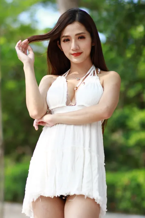 [爱美足] NO.039 Go Go 白色小禮服 高跟美腿外拍 街拍#[106P]-9