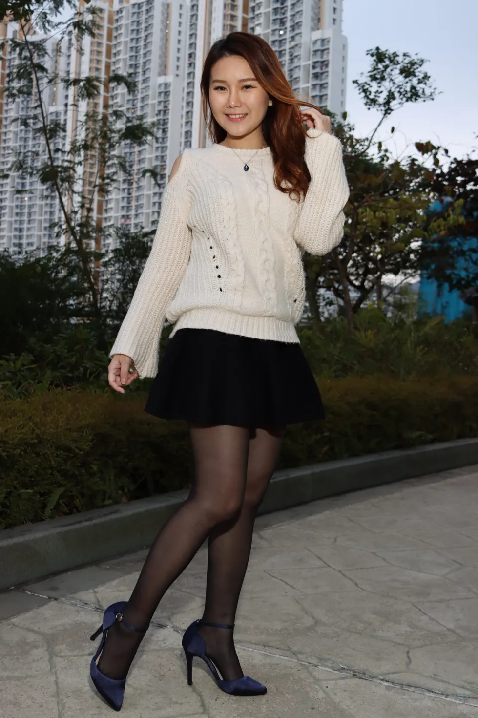 [爱美足] NO.099 Erika 短裙黑丝高跟美腿 街拍#[106P]-6
