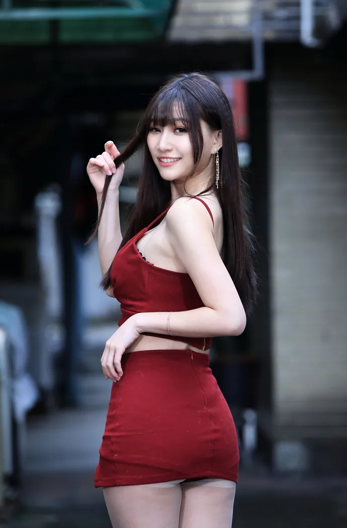 [爱美足] NO.100 张雅筑 紧身短裙丝袜高跟美腿 街拍#[64P]-3