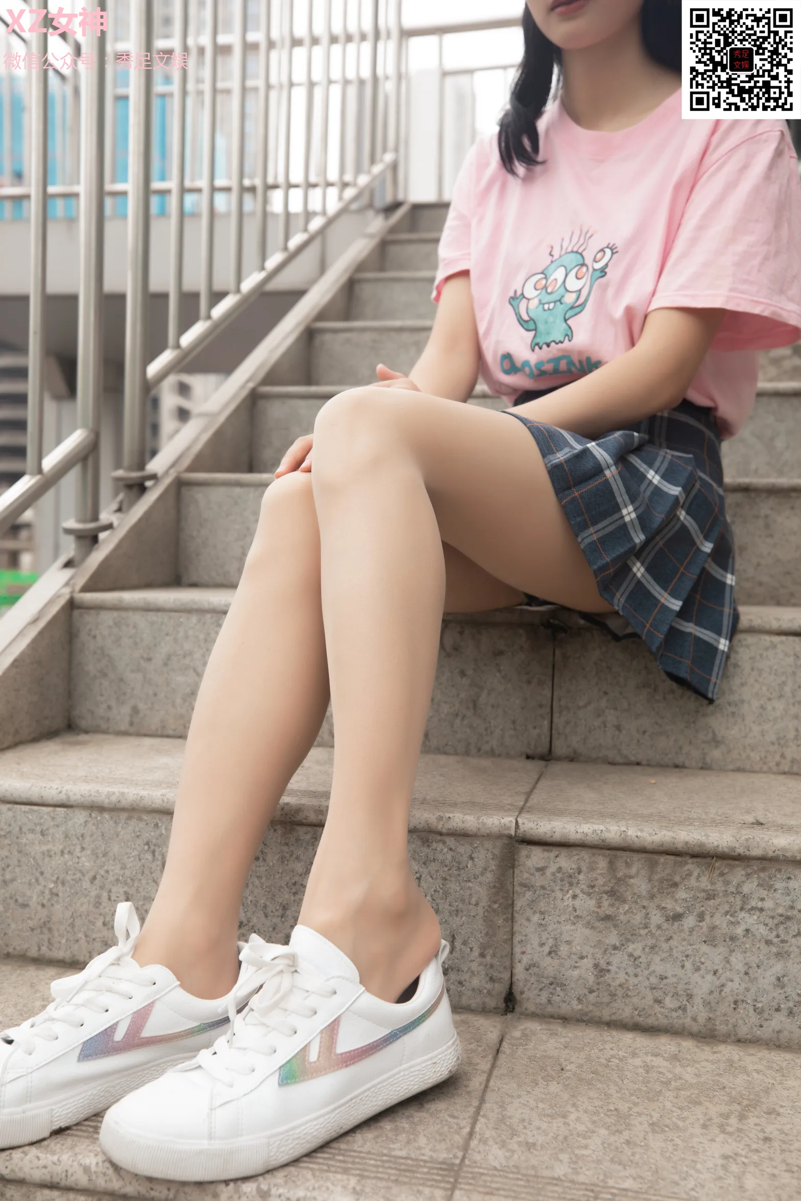 [爱美足] NO.006 青春无敌的百褶裙少女 街拍#[60P]-3