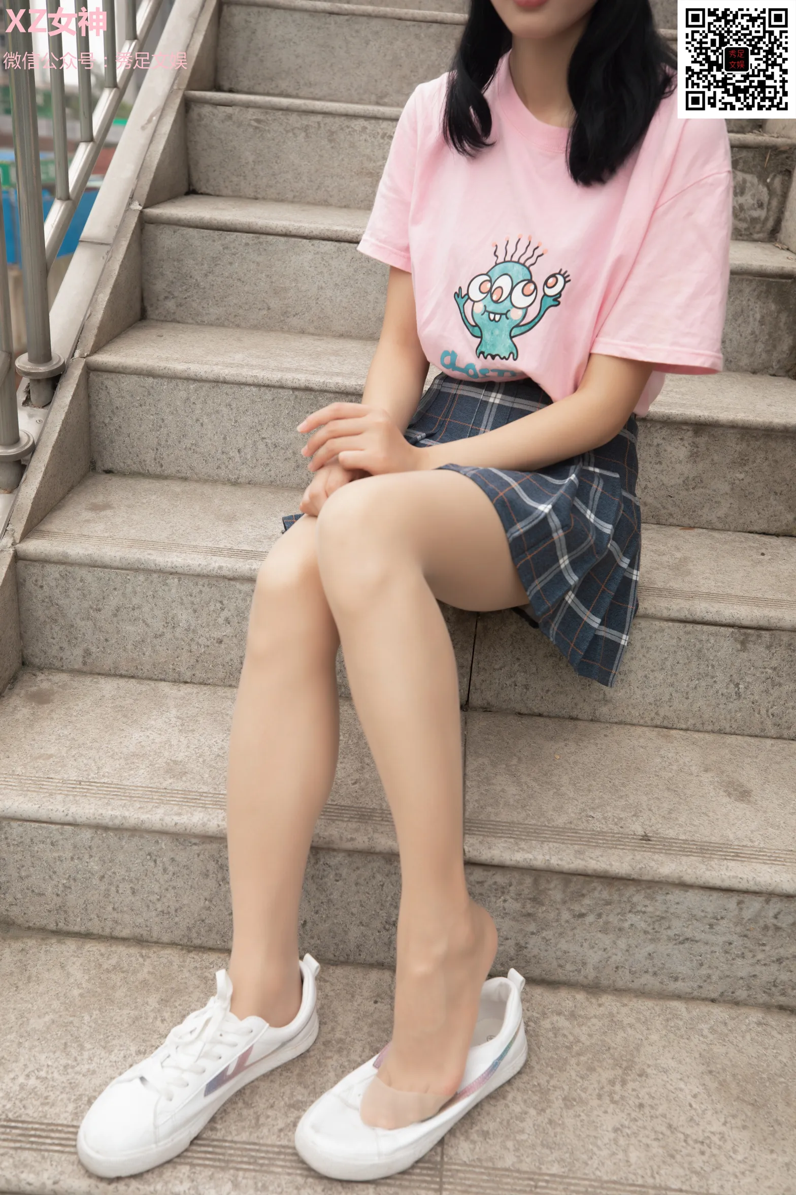 [爱美足] NO.006 青春无敌的百褶裙少女 街拍#[60P]-7
