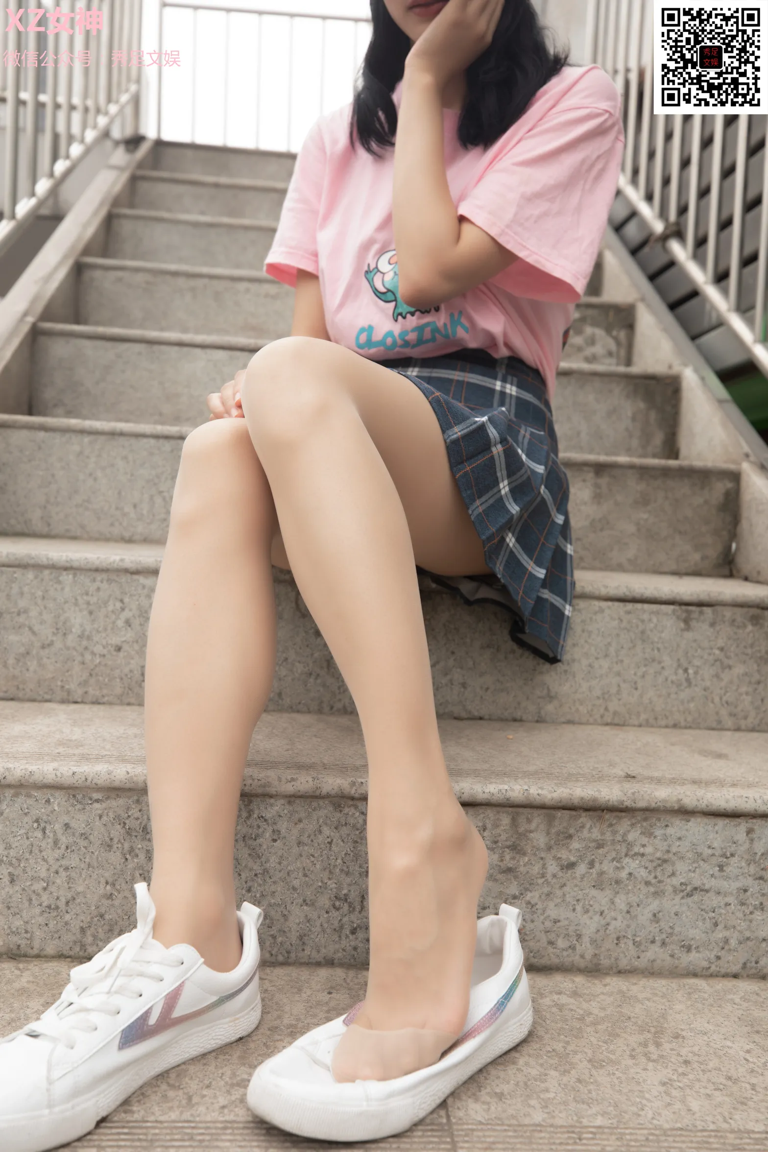 [爱美足] NO.006 青春无敌的百褶裙少女 街拍#[60P]-9