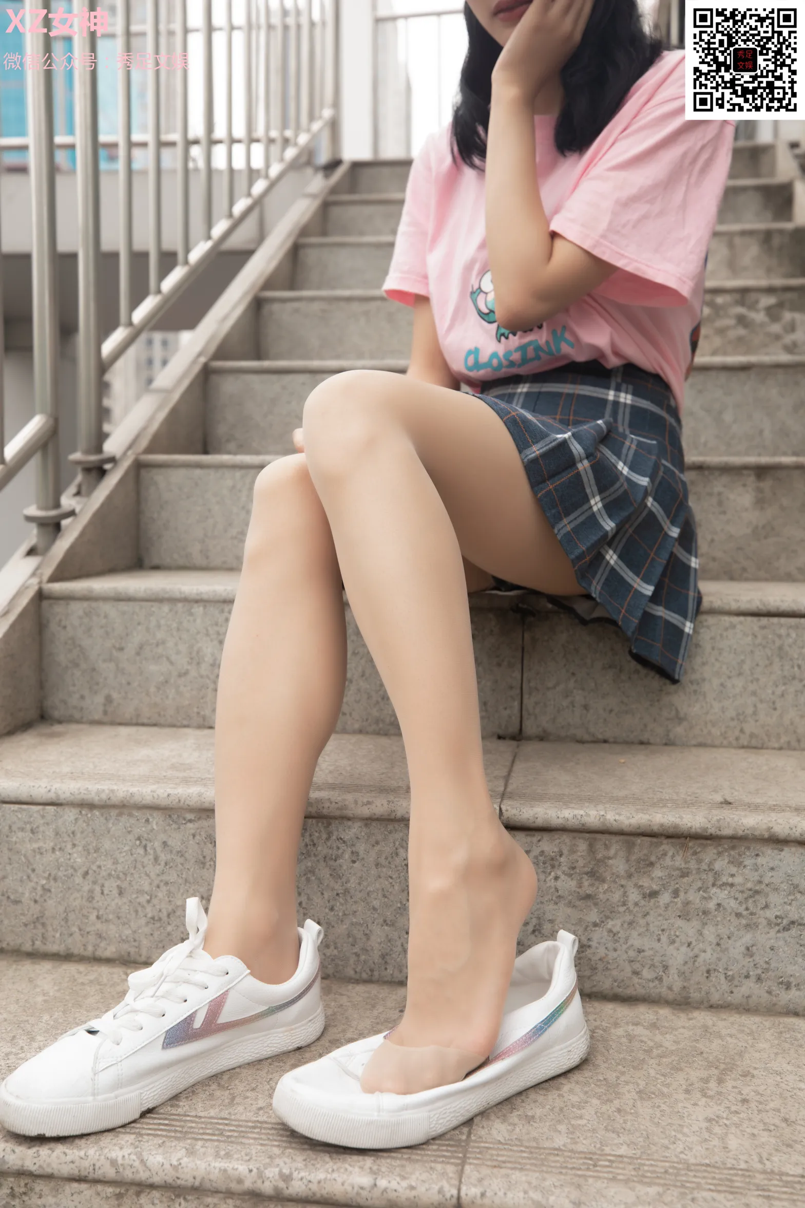 [爱美足] NO.006 青春无敌的百褶裙少女 街拍#[60P]-10