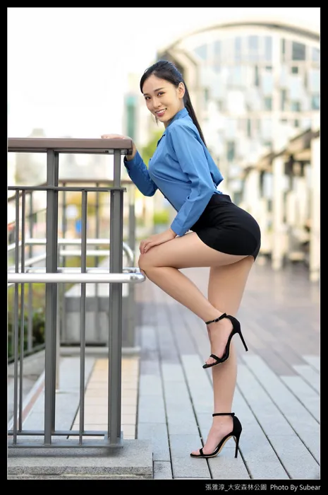 [Mzsock] NO.091 Zhang Yachun, Daan Forest, high heels and beautiful legs, outdoor shot street photography#[54P]-4