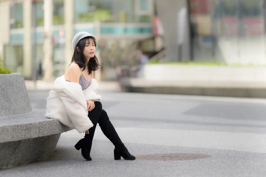 [爱美足] NO.215 YoYo 牛仔短裤长靴 街拍#[105P]-2