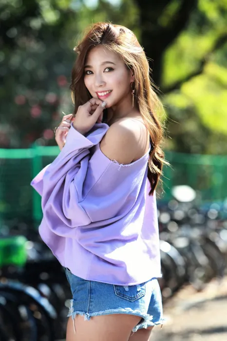 [Mzsock] NO.064 Su Xiaoan denim shorts, high heels and beautiful legs travel photo street photography#[93P]-4