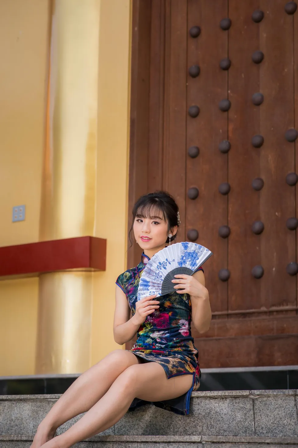 [爱美足] NO.194 余宸 短旗袍高跟美腿 街拍#[105P]-16