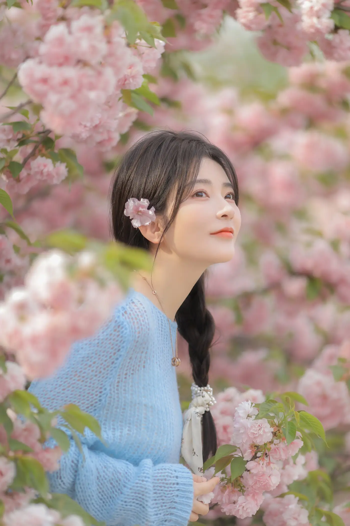 [艺图语] 2022.06.22 Vol.1252 – 粉蓝晚樱 杨伊墨#[29P]-15